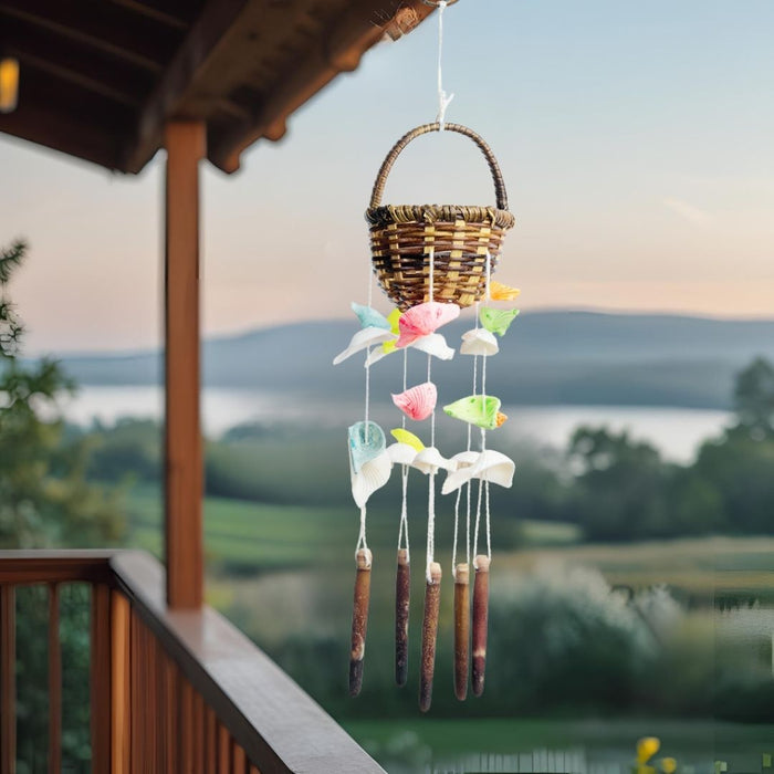 Seashells wall Hanging - Small Basket shell