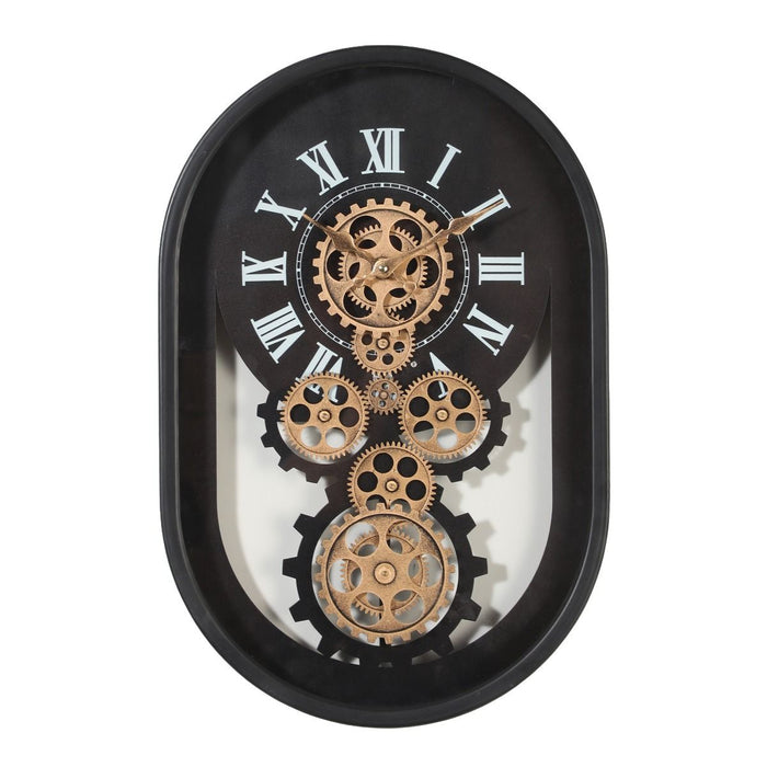 Mechanical clock - Oval Black (Y763-23x15")