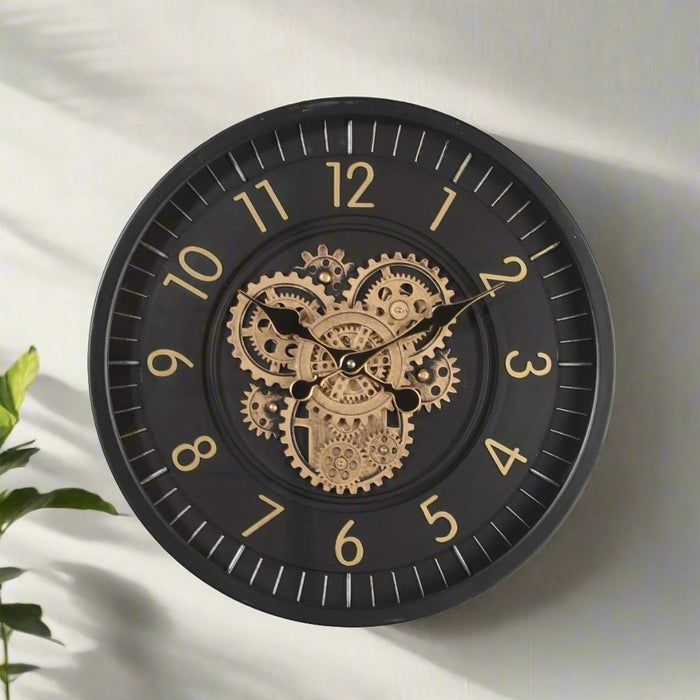 Mechanical clock - Royal Matte Black Round (Y751 - 20") - eazy wagon