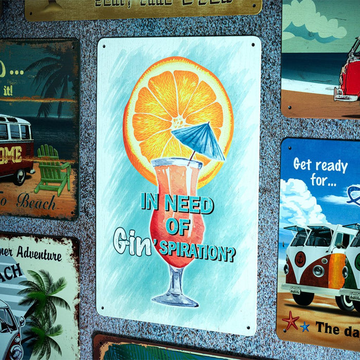 Number Plates Big wall sign - Gin'spiration - eazy wagon