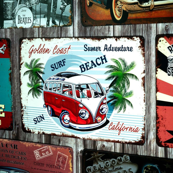 Number Plates Big wall sign - Volkswagen Surf Beach - eazy wagon