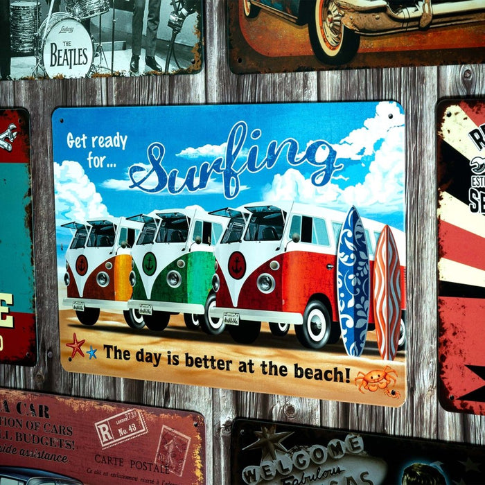 Number Plates Big wall sign - Volkswagen Surfing - eazy wagon