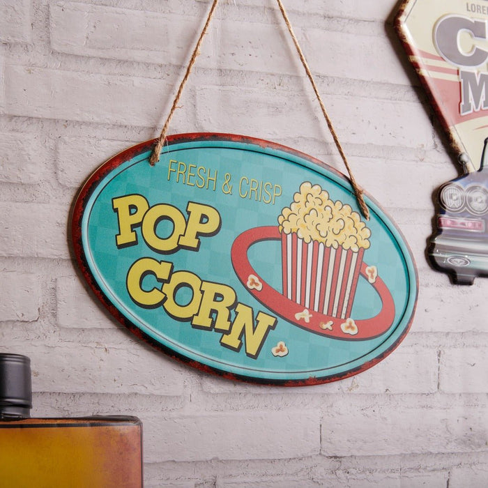 3D Metal Plates - Fresh & Crisp Popcorn