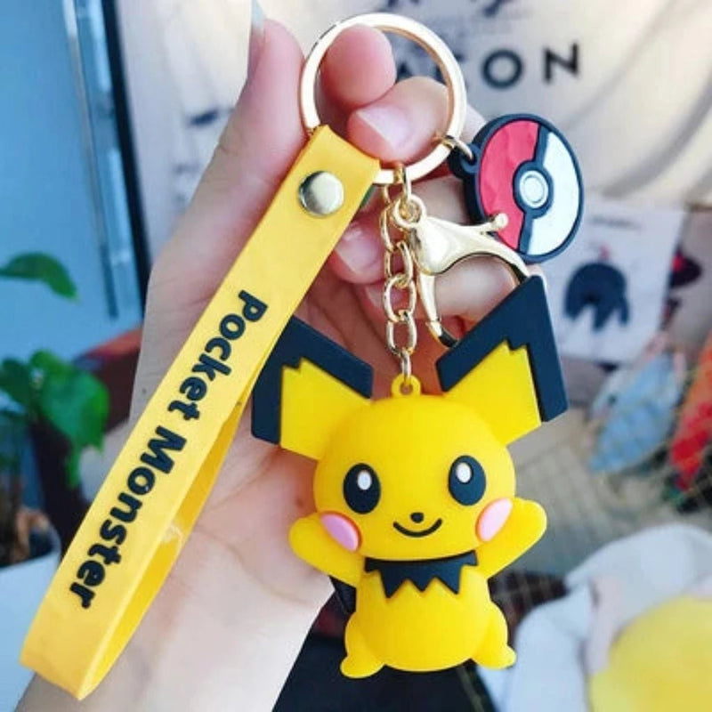 Fancy Silicon Keychains - Pokémon Characters