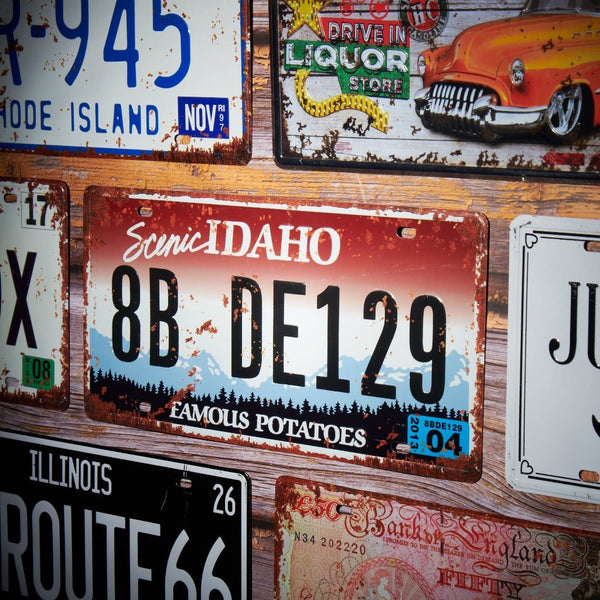 Number Plates wall sign - Idaho 8B DE129
