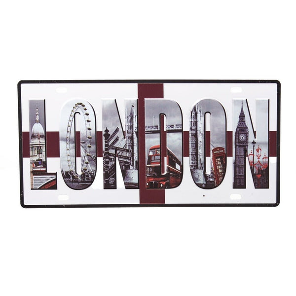 Number Plates wall sign - London - eazy wagon