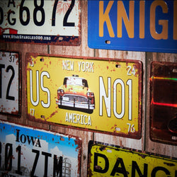 Number Plates wall sign - Taxi US No1