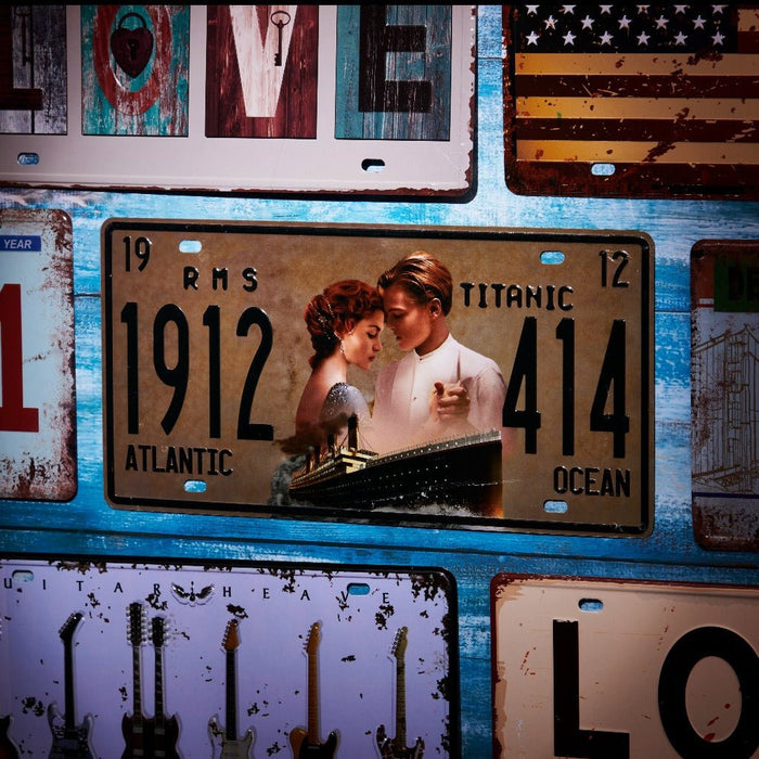 Number Plates wall sign - Titanic - eazy wagon