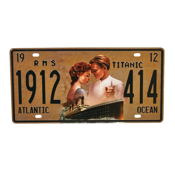 Number Plates wall sign - Titanic - eazy wagon