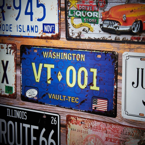 Number Plates wall sign - Washington VT 001