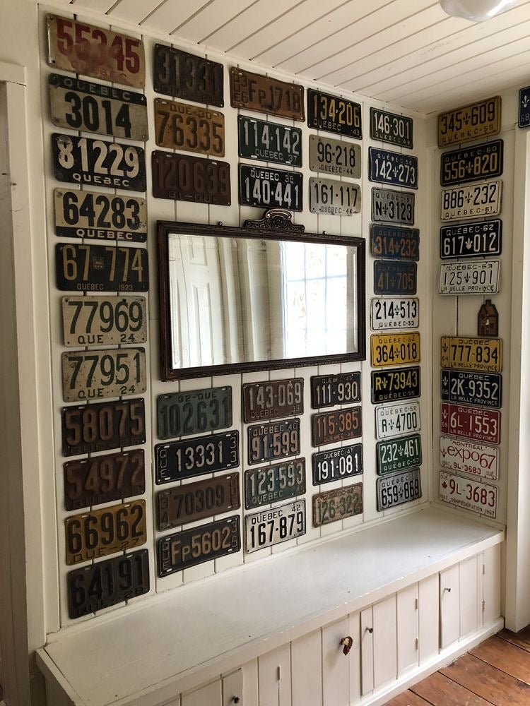 Number Plates wall sign - We are open Coffee