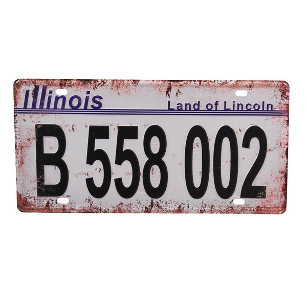 Number Plates wall sign - B 558 002 - eazy wagon