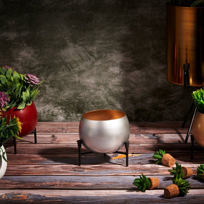Planter stand - Small pots (Silver) - eazy wagon
