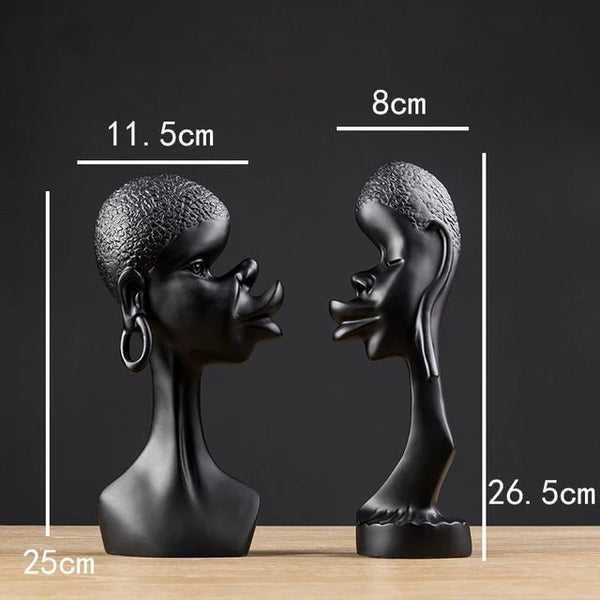 Resin show pieces - African couple set - eazy wagon
