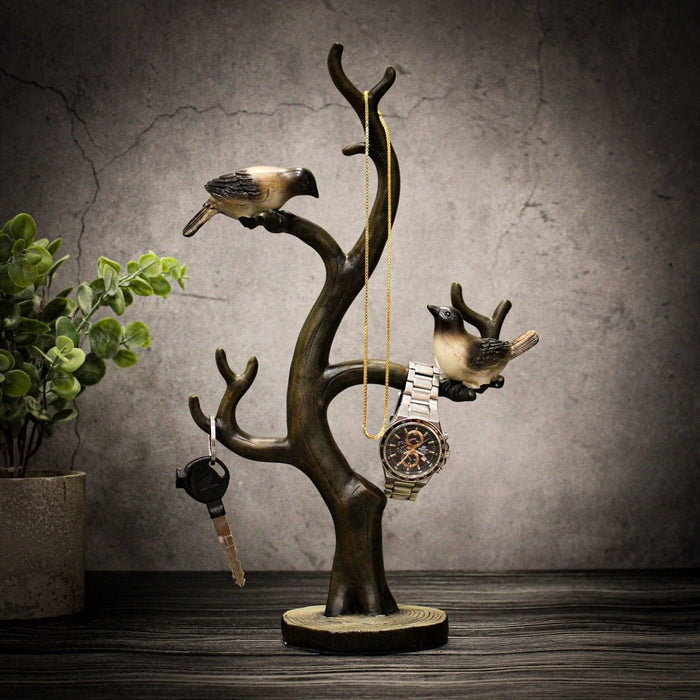 Resin showpieces - Bird Tree Key holder