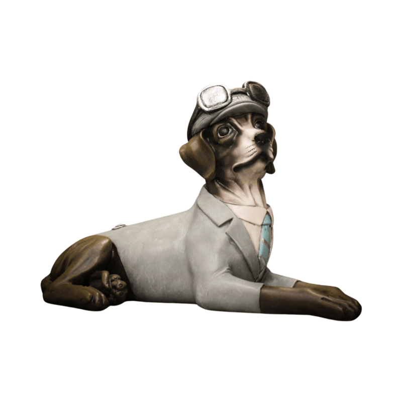 Resin showpieces - Pilot Dog Sculpture