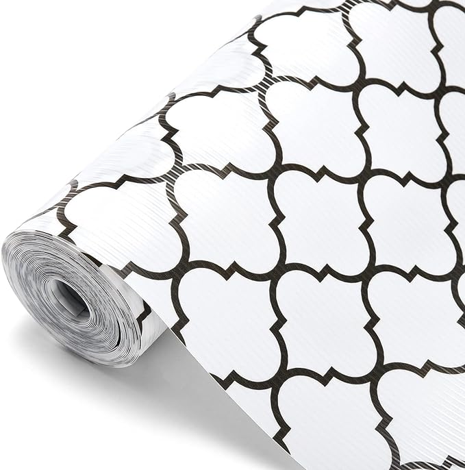 Shelf Liners for Kitchen Plastic - White Window