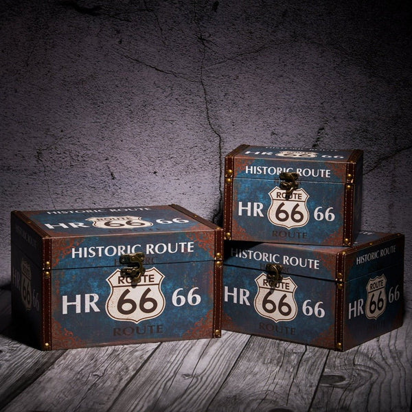Storage boxes - Historic Route 66 Storage Box - eazy wagon
