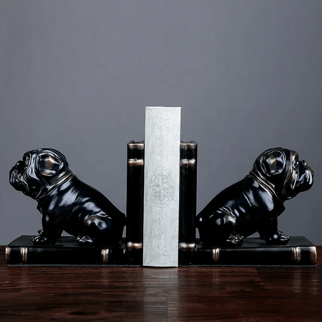 Table Pieces - Bull Dog Bookends