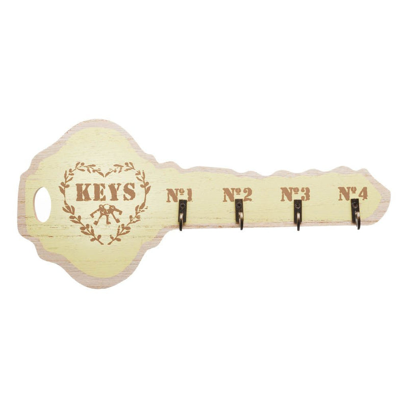 Wall Key Hooks - Key Shape Holders (6 Colors)