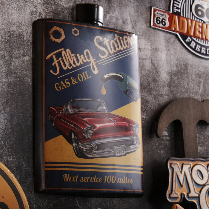 Whiskey Bottle Wall Decor - Filling Station