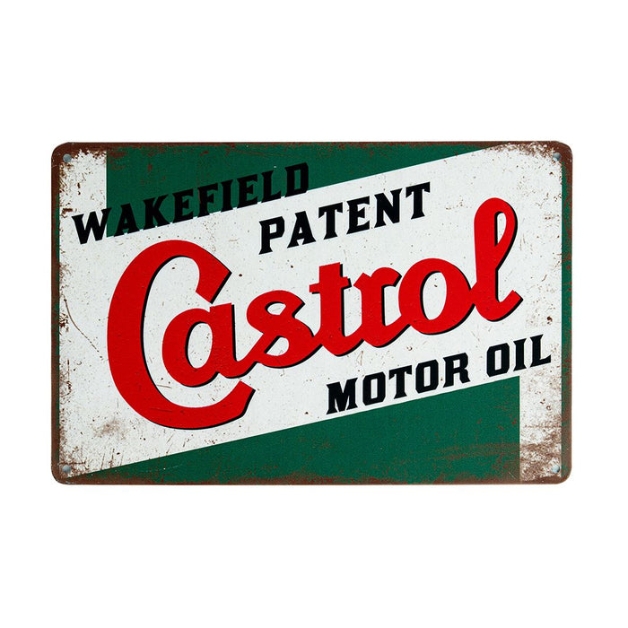Number Plates Big Wall Sign – Castrol Motor Oil