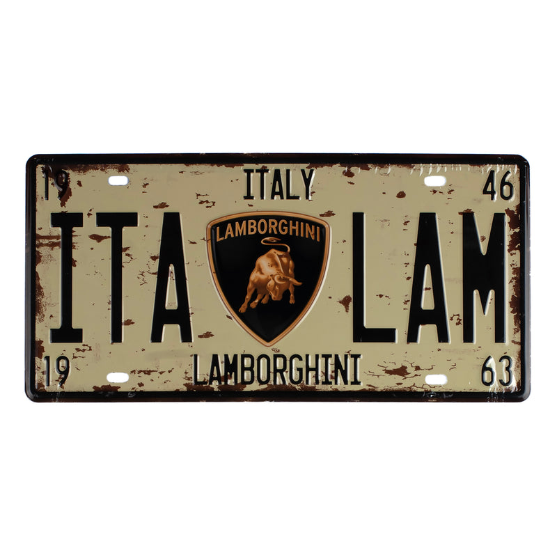 Number Plates wall sign - ITA LAM