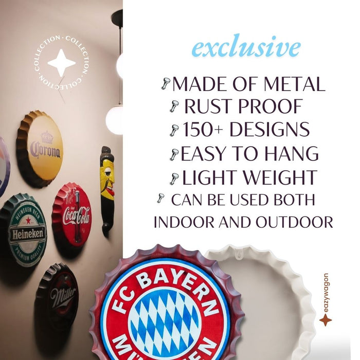 Bottle Caps wall decor sign - Bayern Munich
