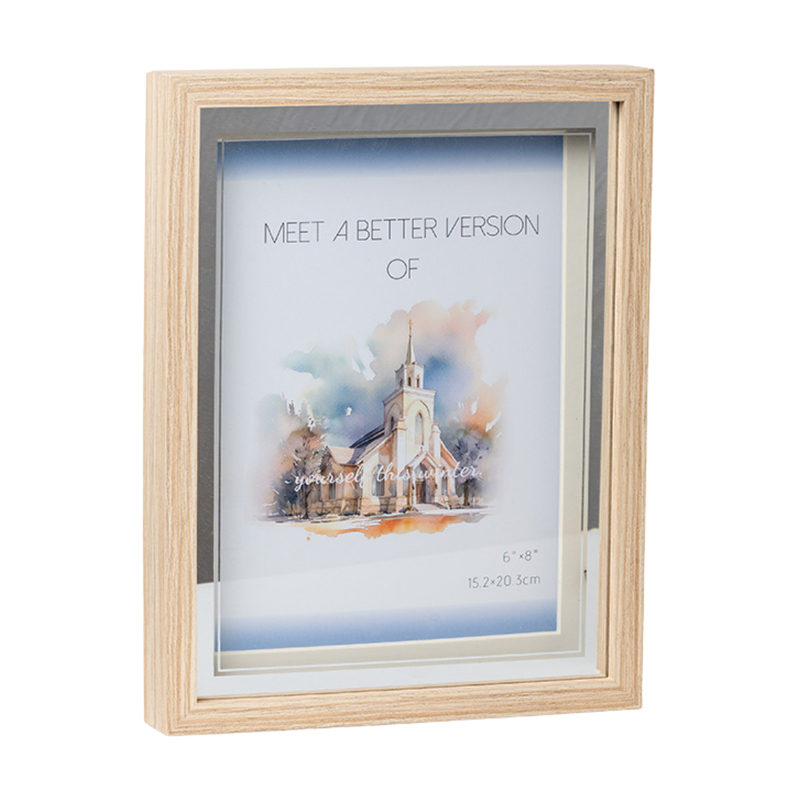 Photo Frames - Beige Silver With LED Light