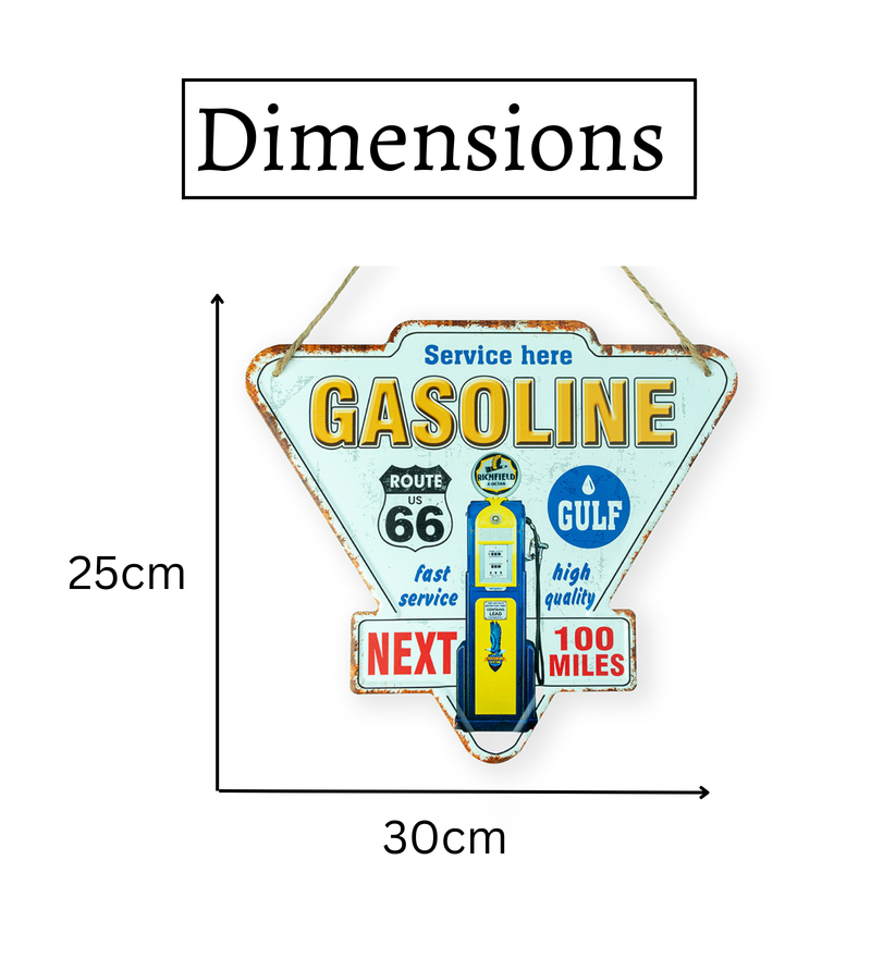 Metal Plates - Gasoline route66