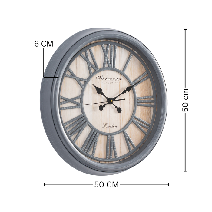 Fiber Clock - Poly Grey Bigbald (20"dia)