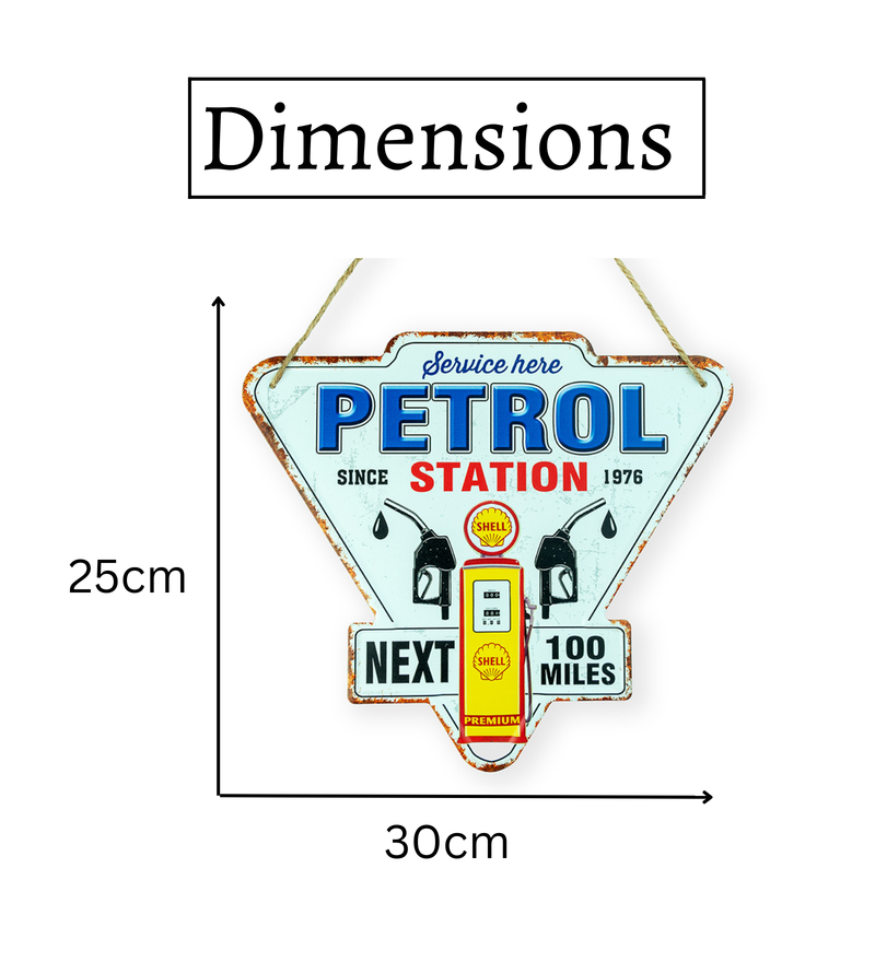 Metal Plates - Petrol Station