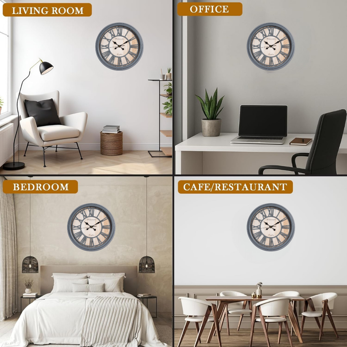 Fiber Clock - Poly Grey Bigbald (20"dia)