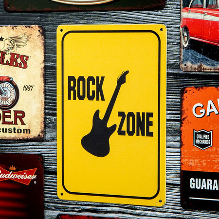 Number Plates Big Wall Sign – Rock Zone Guitar