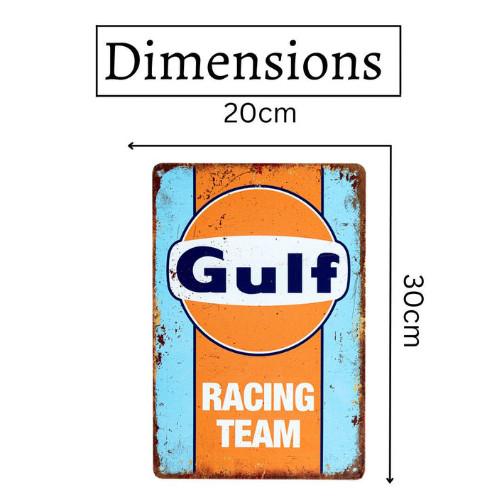 Number Plates Big Wall Sign – Gulf Racing Team