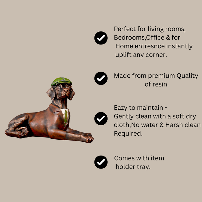 Table pieces - Dog watcher Figurine