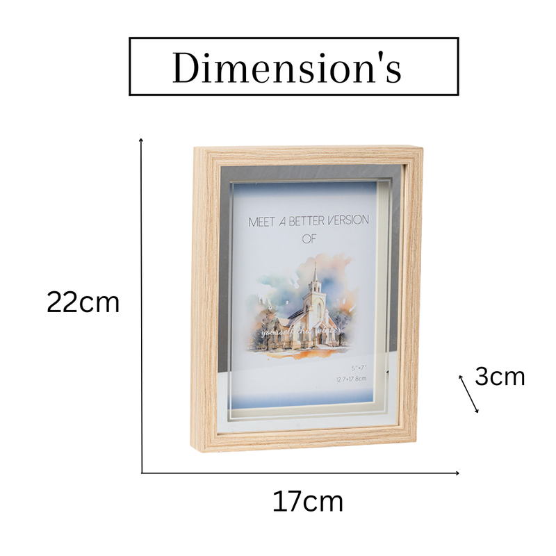 Photo Frames - Beige Silver With LED Light