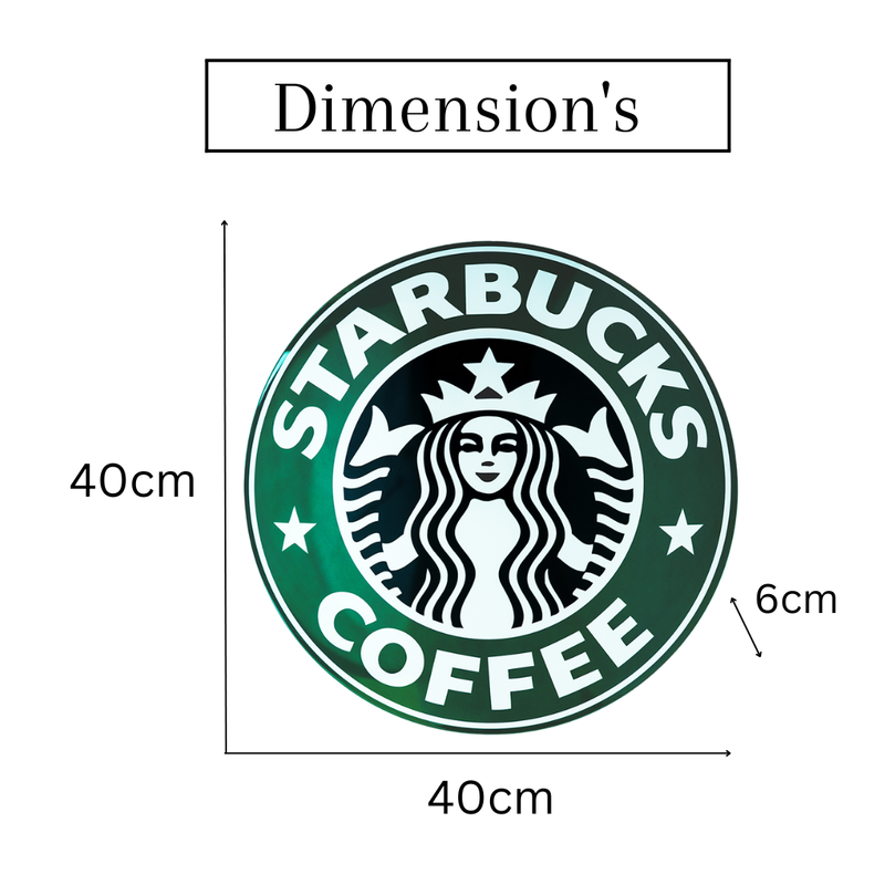 Metal Shield wall decor - Star bucks (16x16")