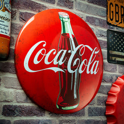 Metal Shield wall decor - Coca cola (16x16")