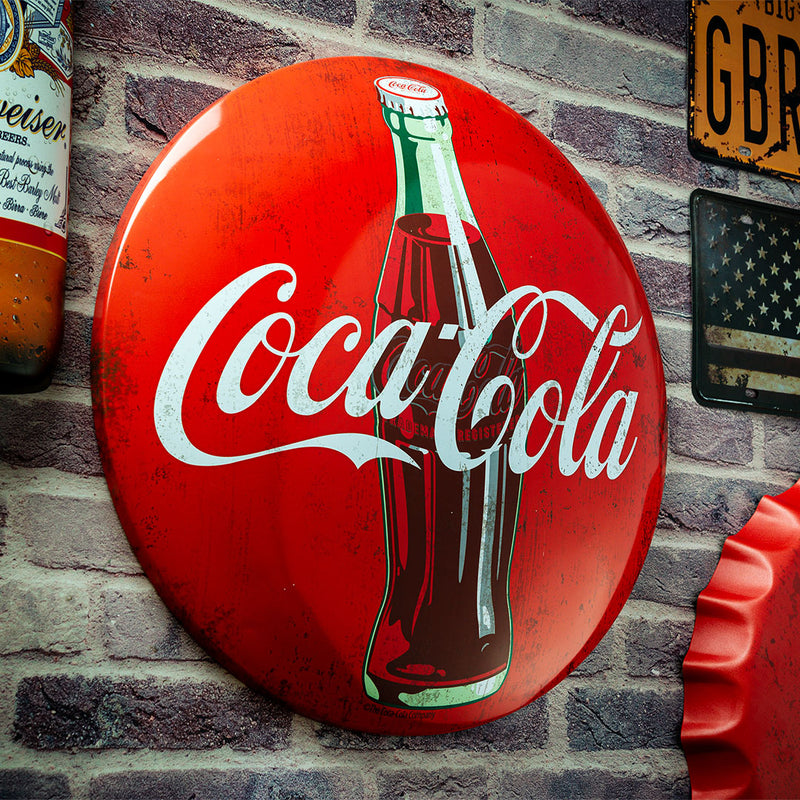 Metal Shield wall decor - Coca cola (16x16")