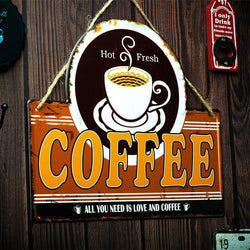 Metal Plates - Coffee All You Need Is Love And Coffee