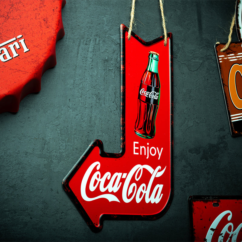 Metal Plates - Arrow Enjoy Coca Cola