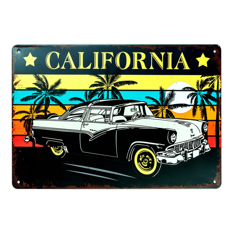 Number Plates Big wall sign - Ford Victoria 1956 California