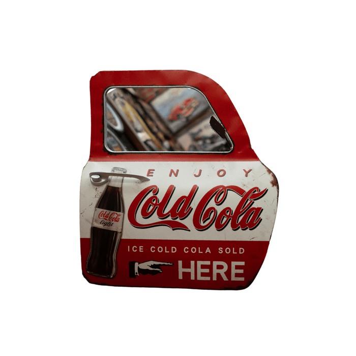 Retro Wall Décor With Mirror - C Cola