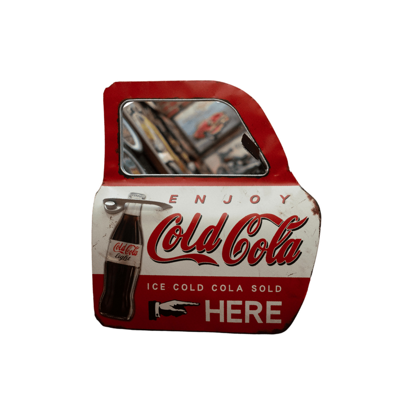 Retro Wall Décor With Mirror - Coca Cola