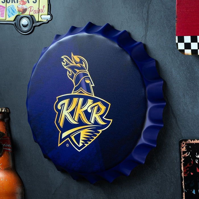 Bottle Caps wall decor sign - Kolkata Knight Riders