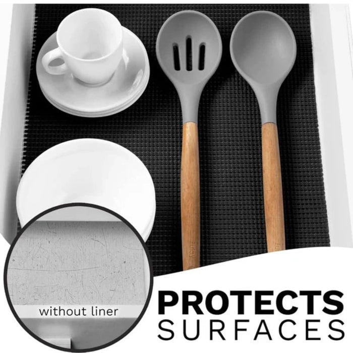 Kitchen Shelf Liner Mat (Black)