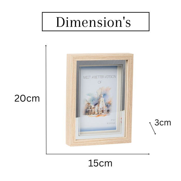 Photo Frames - Beige Silver With LED Light
