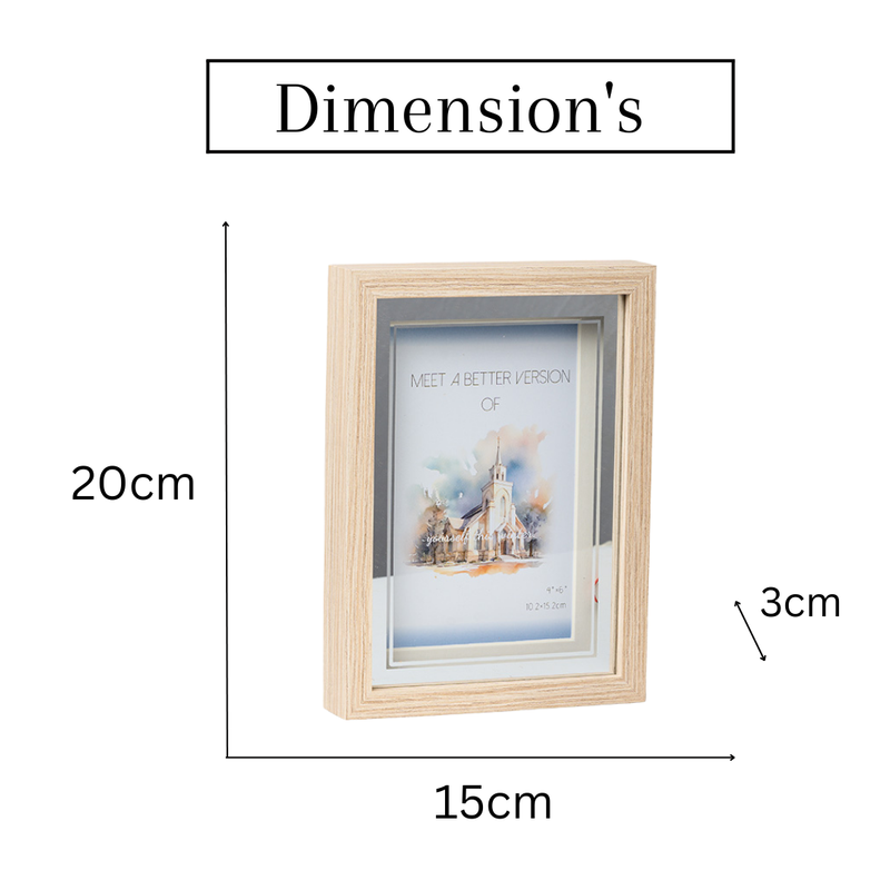 Photo Frames - Beige Silver With LED Light