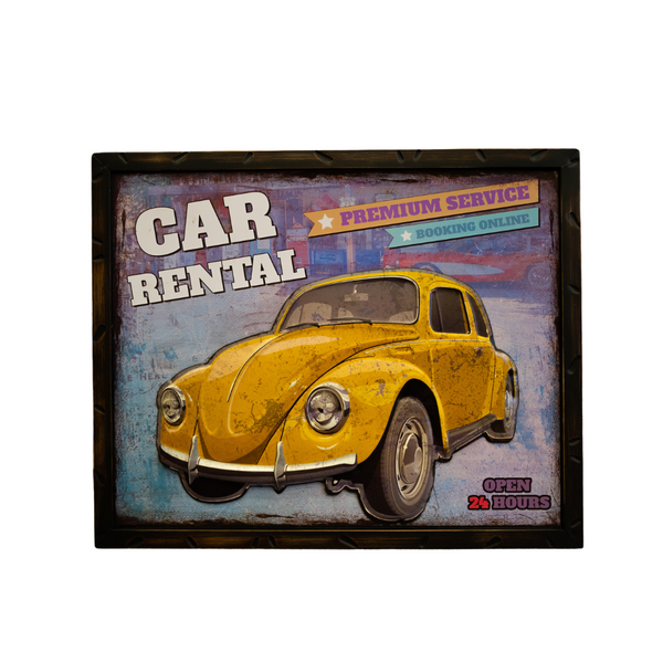 Retro Wall Frame - VW Beetle